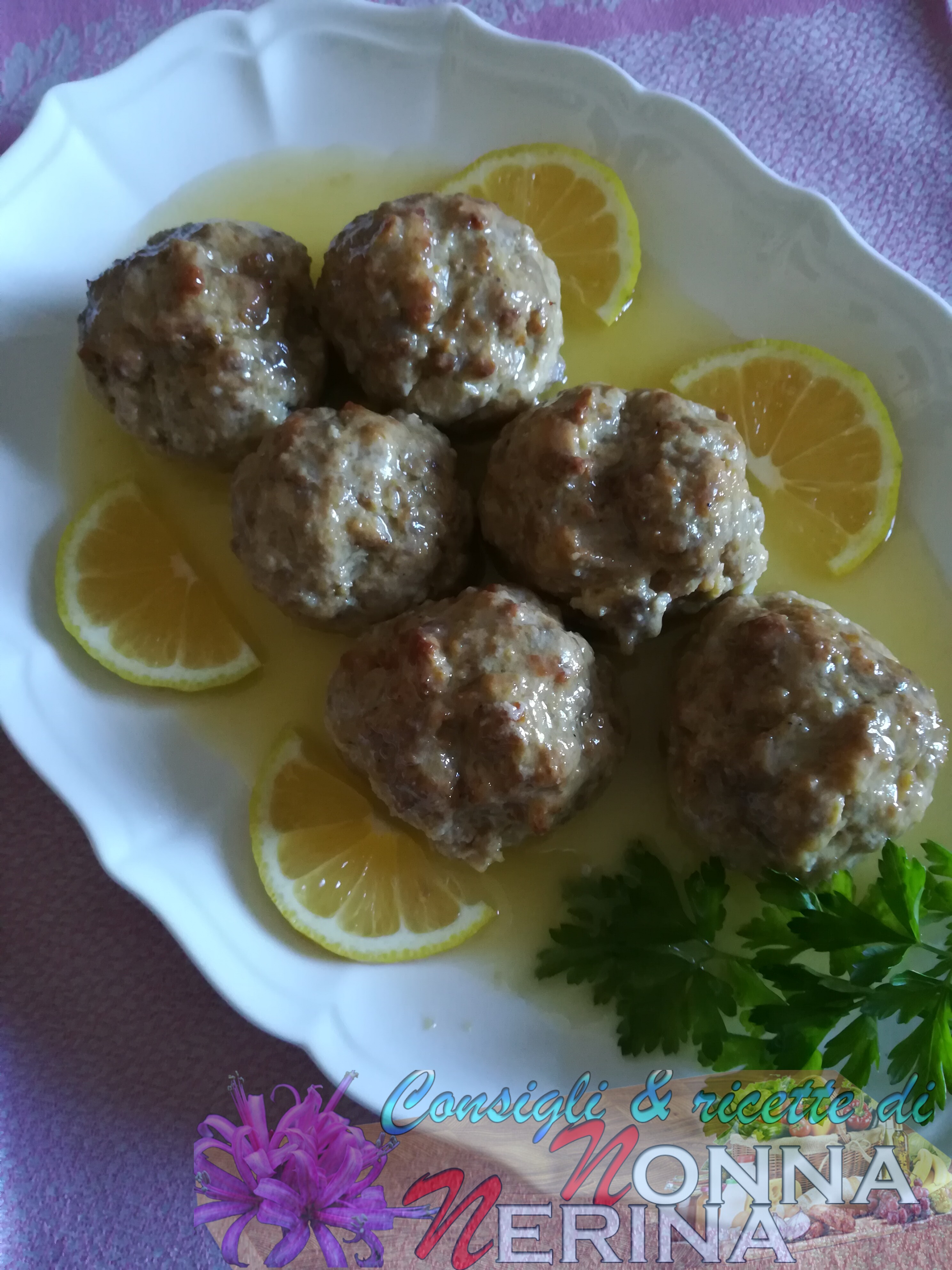 POLPETTE DI TACCHINO AL LIMONE