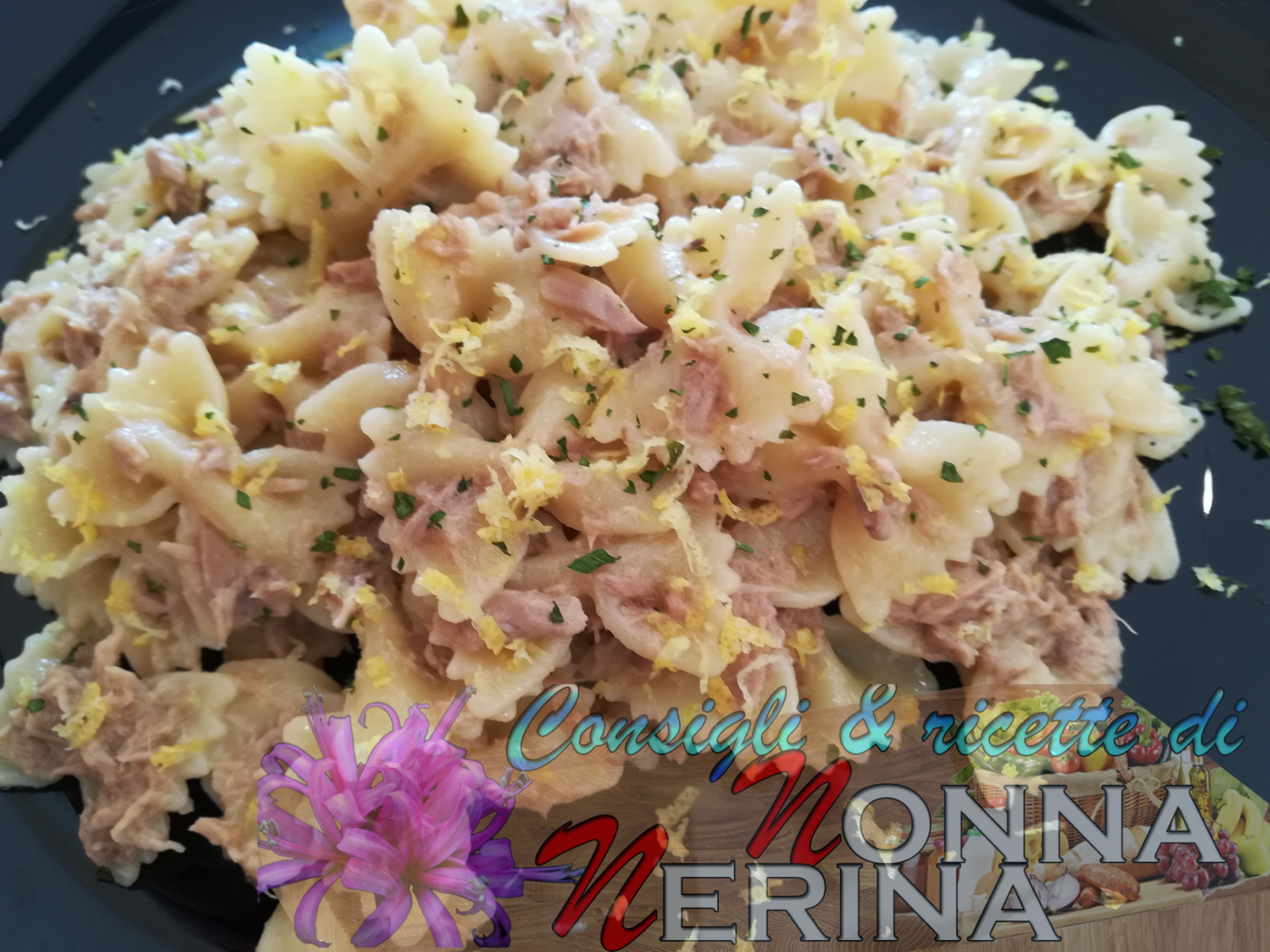 FARFALLE TONNO E LIMONE