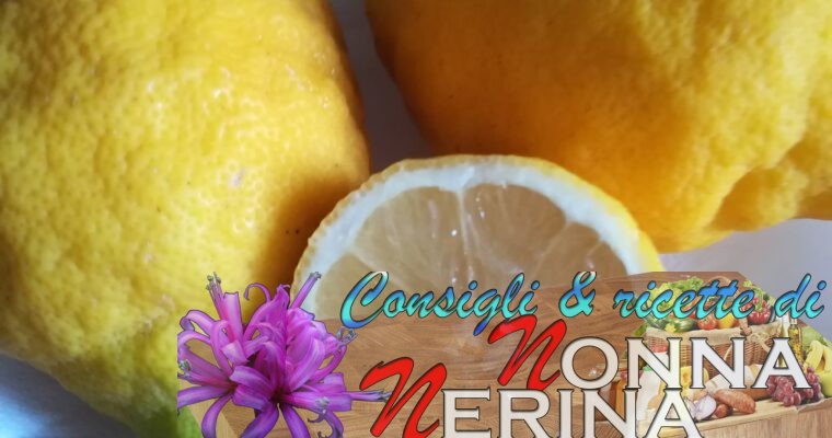 SCIROPPO DI LIMONI PER TISANE