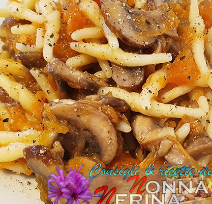 STROZZAPRETI CON ZUCCA, FUNGHI E TARTUFO